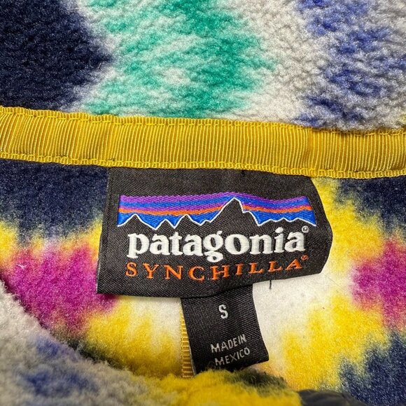 Patagonia Synchilla Snap-T Aztec Twist Fleece Pullover Jacket Women's Small - Picture 7 of 12